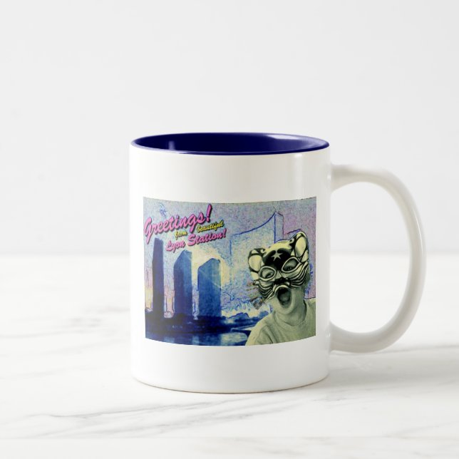 Greetings Two-Tone Coffee Mug (Right)