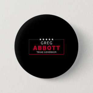 Greg Abbott Election Texas Governor Republican Blu 6 Cm Round Badge