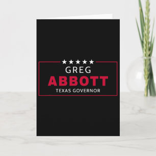 Greg Abbott Election Texas Governor Republican Blu Card