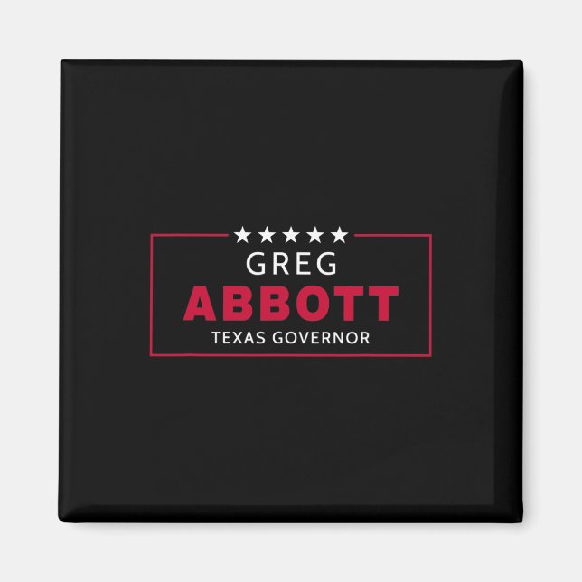 Greg Abbott Election Texas Governor Republican Blu Magnet (Front)