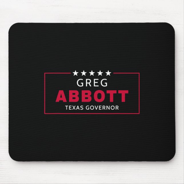 Greg Abbott Election Texas Governor Republican Blu Mouse Pad (Front)