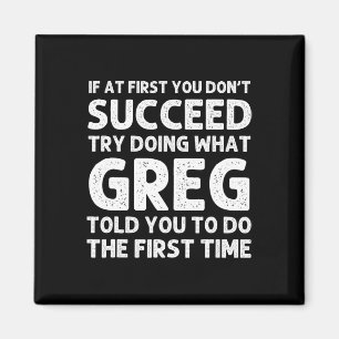 GREG Gift Name Personalised Birthday Fun Christmas Magnet