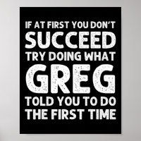 GREG Gift Name Personalised Birthday Fun Christmas