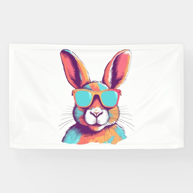 Greg the rabbit with glasses banner (Horizontal)