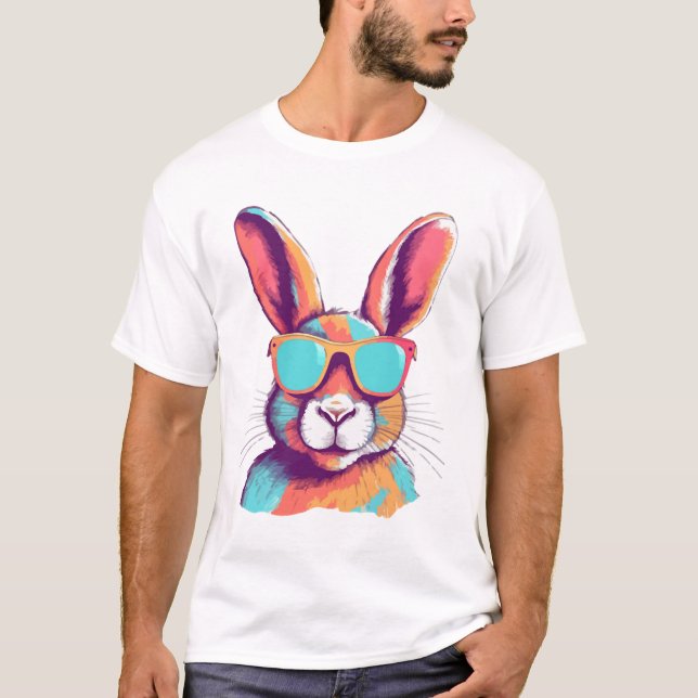 Greg the rabbit with glasses T-Shirt (Front)