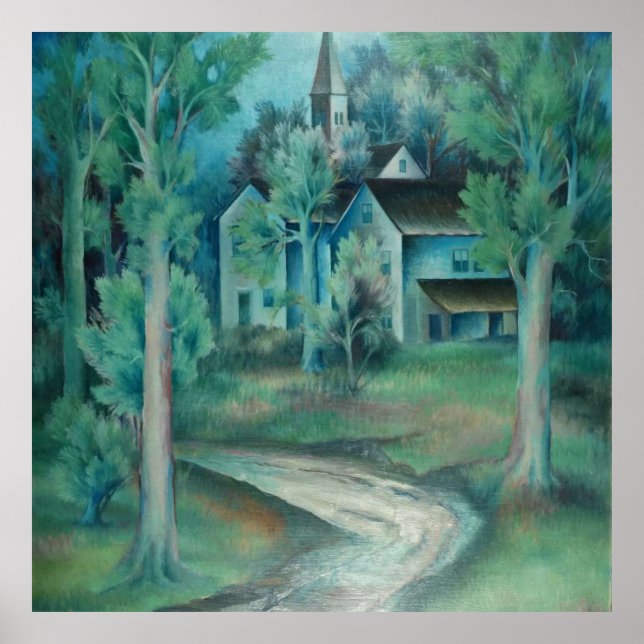 Gregor Perušek (1887–1940), House Landscape  Poster (Front)