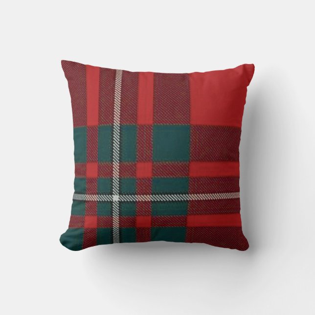 Gregor Plaid Tartan Pillow (Front)