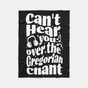 Gregorian Chant Funny Catholic Traditional Latin M Fleece Blanket