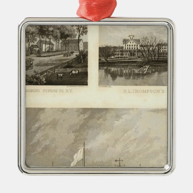 Gregory House, Doane, Thompson residences Metal Tree Decoration (Front)
