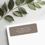 Greige Return Address<br><div class="desc">Custom printed return address labels to coordinate with our Baby It's Cold Outside holiday collection. This minimalist design features elegant modern fonts on a neutral greige background. Personalise it with your name and return address or other custom text.</div>