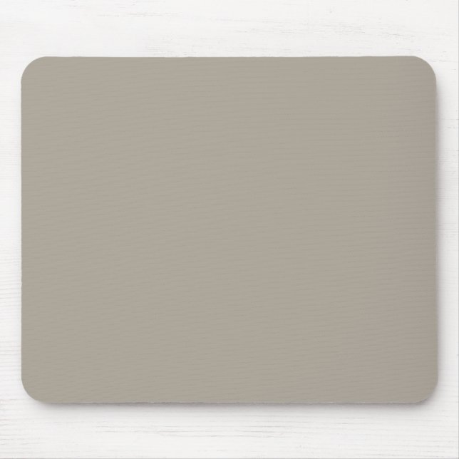 Greige Solid Colour Customise It Mouse Pad (Front)