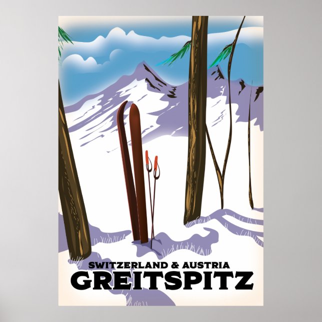 Greitspitz Switzerland & Austria Ski poster (Front)