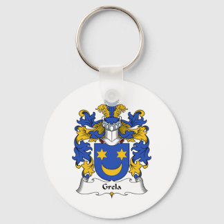 Grela Family Crest Key Ring