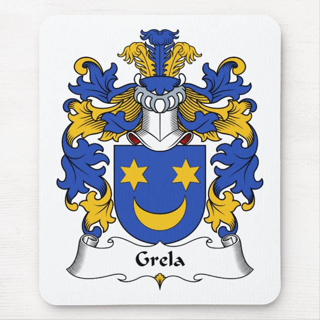 Grela Family Crest Mouse Pad (Front)