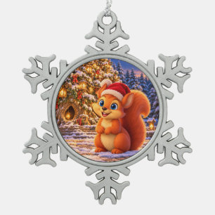 Grelotin the Squirrel Snowflake Ornament