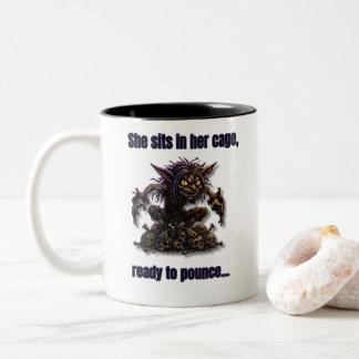 Gremlin Ready to Pounce Two-Tone Coffee Mug