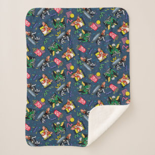 Gremlins™ 80's Retrowave Pattern Sherpa Blanket