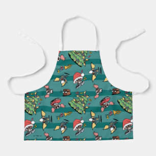 Gremlins Cute Comic Christmas Pattern Apron