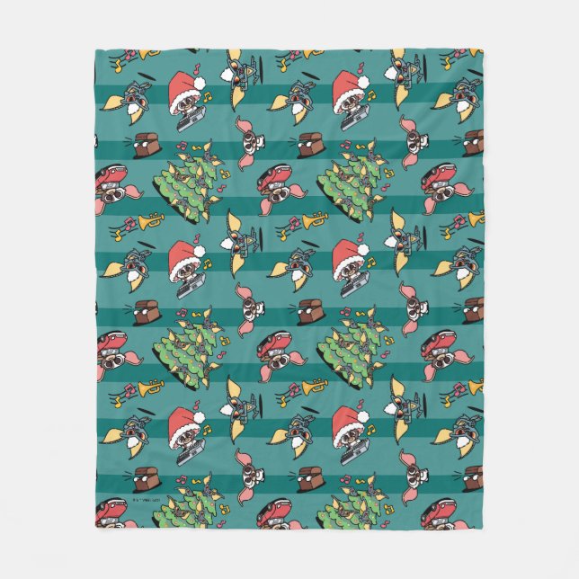 Gremlins | Cute Comic Christmas Pattern Fleece Blanket (Front)