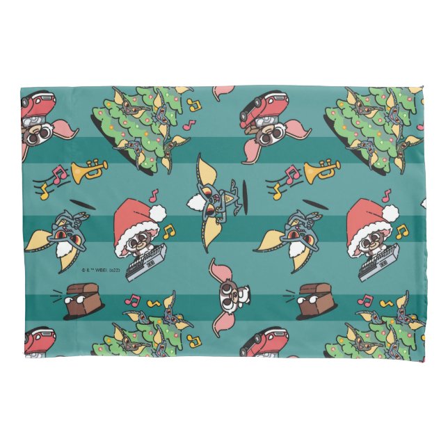 Gremlins | Cute Comic Christmas Pattern Pillowcase (Front)