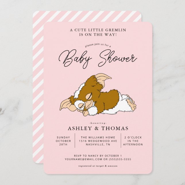 Gremlins | Gizmo Girl Baby Shower Invitation (Front/Back)