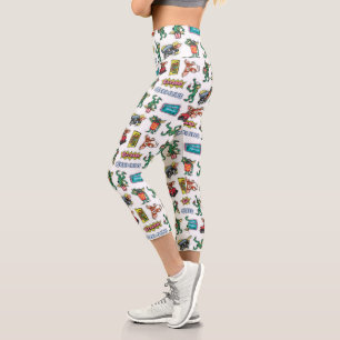 Gremlins™ Sticker Fun Pattern Capri Leggings