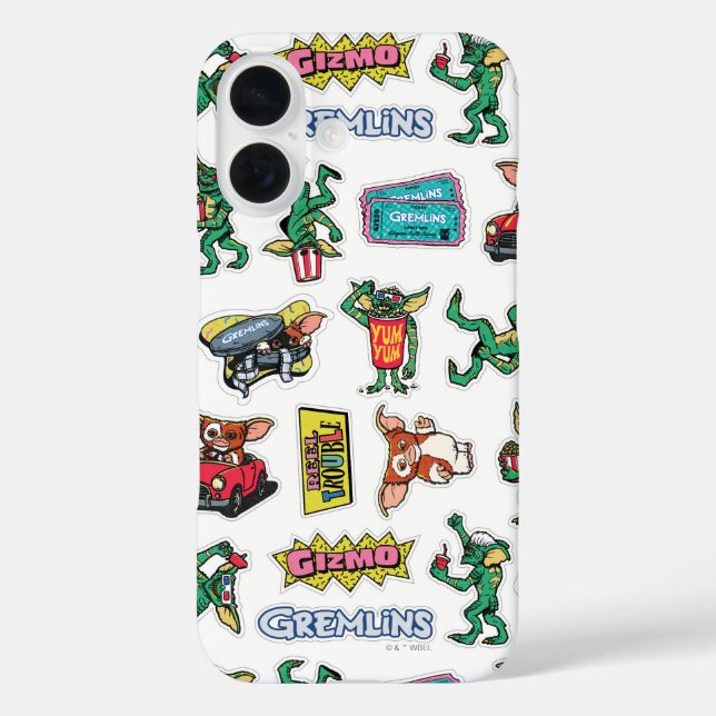 Gremlins™ Sticker Fun Pattern Case-Mate iPhone Case (Back)