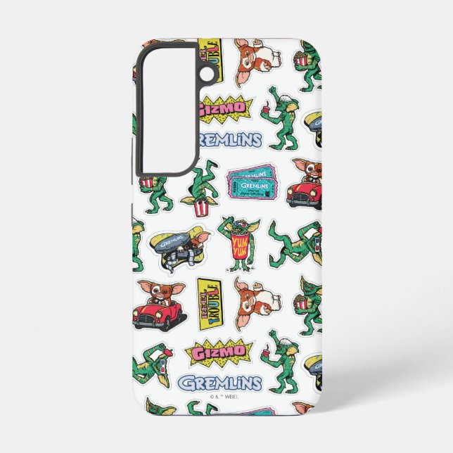 Gremlins™ Sticker Fun Pattern Samsung Galaxy S22 Case (Back)