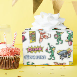 Gremlins™ Sticker Fun Pattern Wrapping Paper