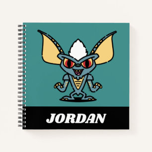 Gremlins Stripe Cute Comic Add Your Name Notebook