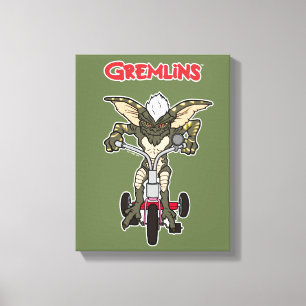 Gremlins   Stripe Riding Tricycle Canvas Print