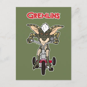 Gremlins   Stripe Riding Tricycle Postcard
