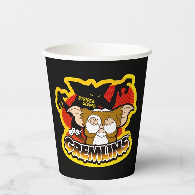 Gremlins | Stripe Scaring Gizmo Paper Cups (Front)