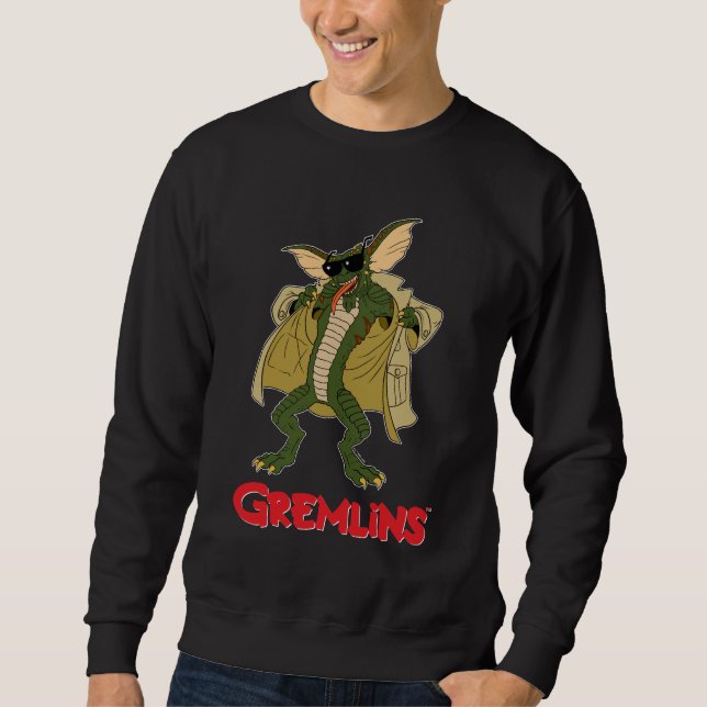 Gremlins | Stripe Trench Coat Flash Sweatshirt (Front)