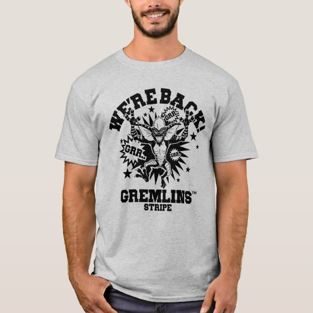 Gremlins | Stripe We're Back T-Shirt (Front)