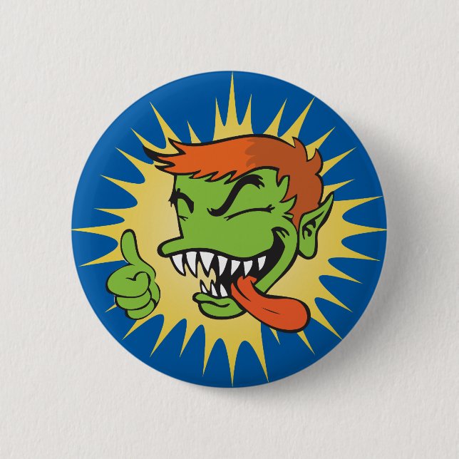 Gremmie Button - Blue (Front)