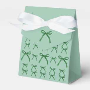 gren bow pattern favour box