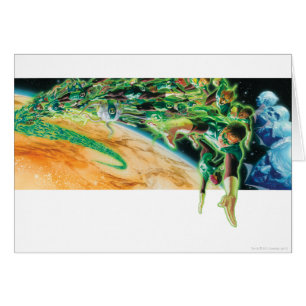 Gren Lanterns Flying in Space