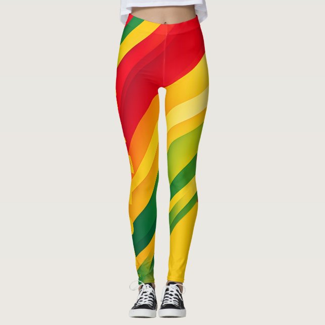 grenada classic colourful  leggings (Front)