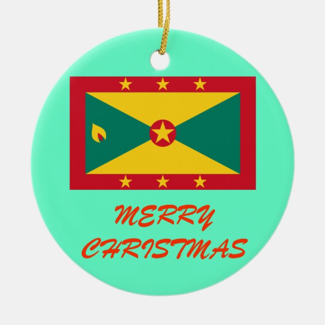 GRENADA* Custom Christmas Ornament (Front)