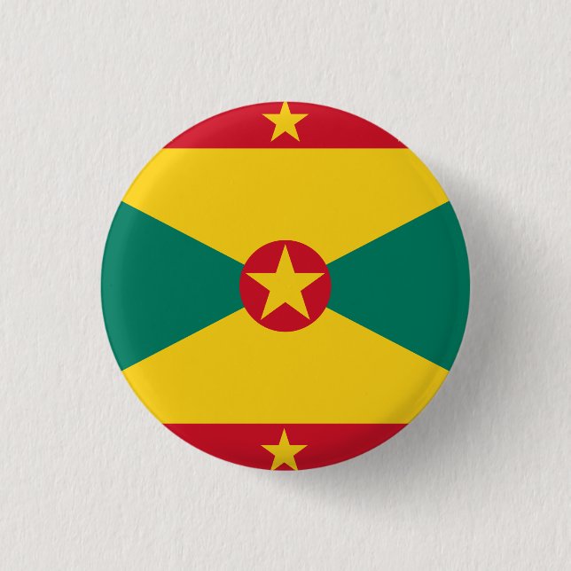 Grenada Flag 3 Cm Round Badge (Front)