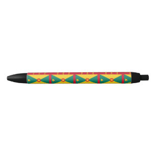 Grenada Flag Black Ink Pen