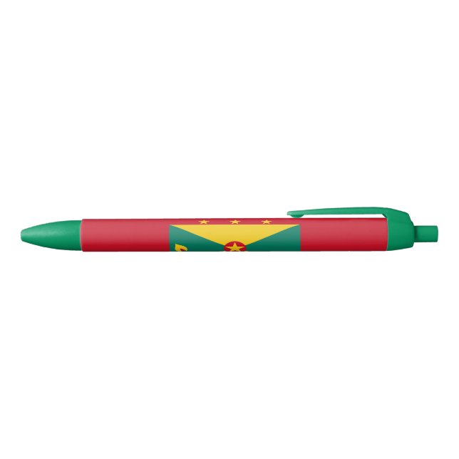 Grenada Flag Black Ink Pen (Top)