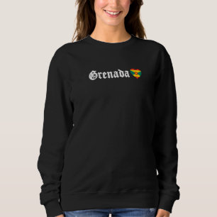 Grenada Flag Blackletter Grenadian Caribbean Carni Sweatshirt