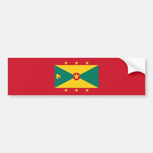 Grenada Flag Bumper Sticker (Front)