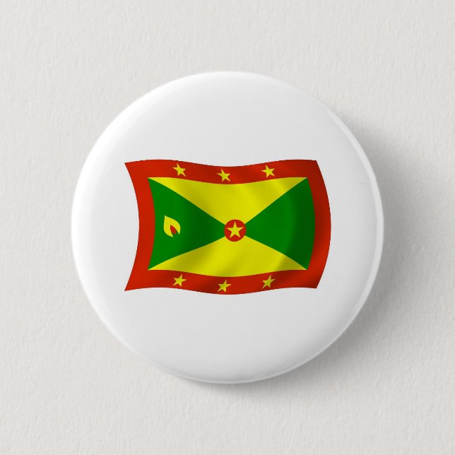 Grenada Flag Button (Front)