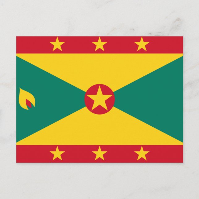 Grenada Flag GD Postcard (Front)