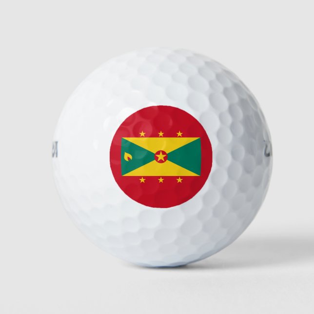 Grenada Flag Golf Balls (Front)