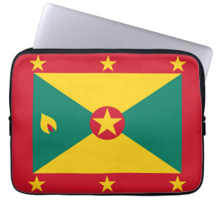 Grenada flag laptop sleeve