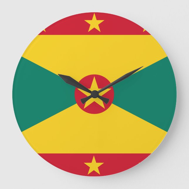 Grenada Flag Large Clock (Front)